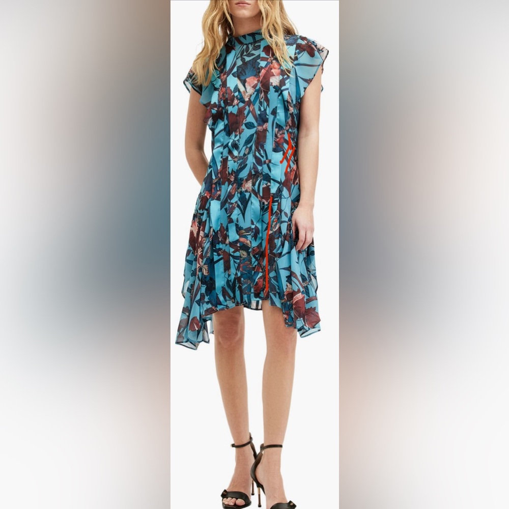 All Saints Blue and Red High lł Dress